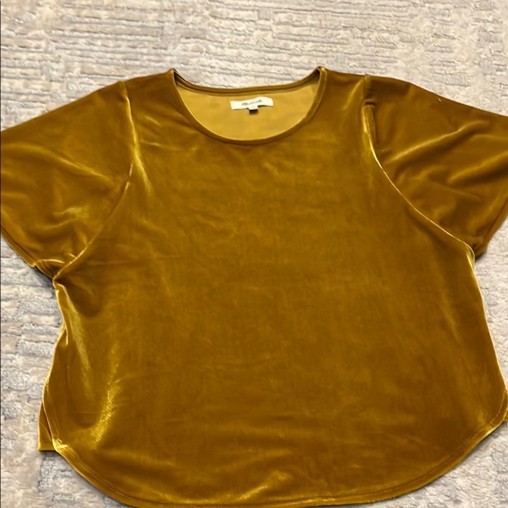 Madewell Gold Boxy Short Sleeve T-Shirt